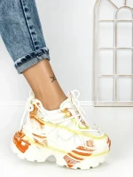Pantofi Sport Dama cu Platforma 5358-3 YELLOW | MEI