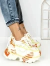 Pantofi Sport Dama cu Platforma 5358-3 YELLOW | MEI