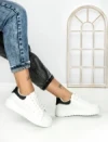 Sneakers Dama 6XJ2 WHITE-BLACK | MEI
