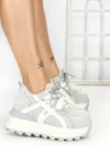Pantofi Sport Dama din piele naturala 3651 GREY | PANTOFUL