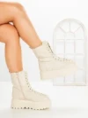 Ghete Dama cu Platforma 3AL77 BEIGE | MEI