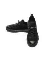 Pantofi Casual Barbati din piele naturala F695 BLACK | ADVANCER