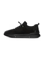Pantofi Casual Barbati din piele naturala F695 BLACK | ADVANCER