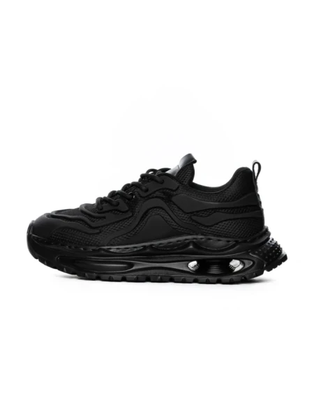 Pantofi Sport Barbati din piele naturala 5372 BLACK | ADVANCER