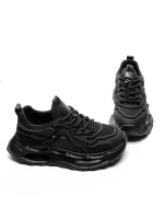 Pantofi Sport Barbati din piele naturala 5372 BLACK | ADVANCER