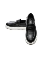 Pantofi Casual Barbati din piele naturala 5390 BLACK | ADVANCER