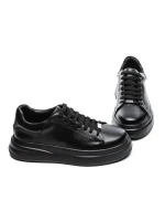 Pantofi Casual Barbati din piele naturala 5388 BLACK | ADVANCER