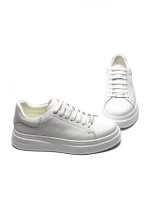 Pantofi Casual Barbati din piele naturala 5388 WHITE | ADVANCER