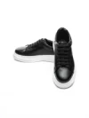 Pantofi Casual Barbati din piele naturala 5388 BLACK-WHITE | ADVANCER