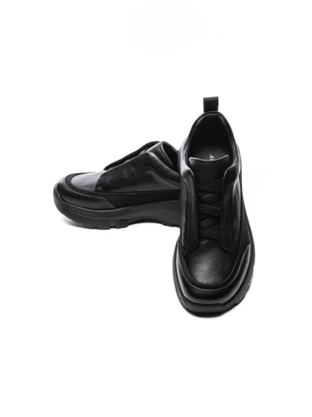 Pantofi Sport Barbati din piele naturala 6718 BLACK | ADVANCER