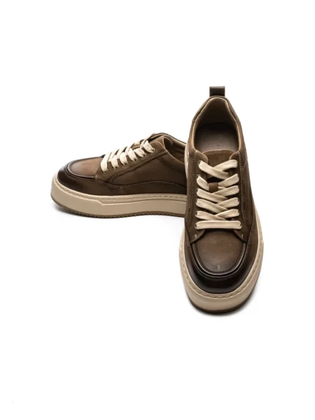 Pantofi Sport Barbati din piele naturala 5967 KHAKI | ADVANCER