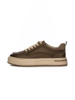 Pantofi Sport Barbati din piele naturala 5967 KHAKI | ADVANCER