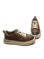 Pantofi Sport Barbati din piele naturala 5967 KHAKI | ADVANCER
