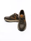 Pantofi Sport Barbati din piele naturala 1010-2 COFFEE-ORANGE | ADVANCER