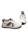 Pantofi Sport Barbati din piele naturala 21835 WHITE-BLUE | ADVANCER