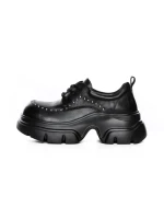 Pantofi Casual Dama din piele naturala 3219 BLACK | ADVANCER