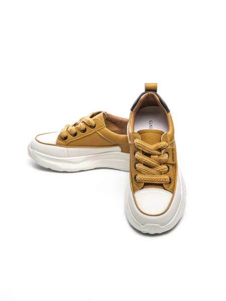 Pantofi Sport Dama din piele naturala BG01 YELLOW | GALLOP