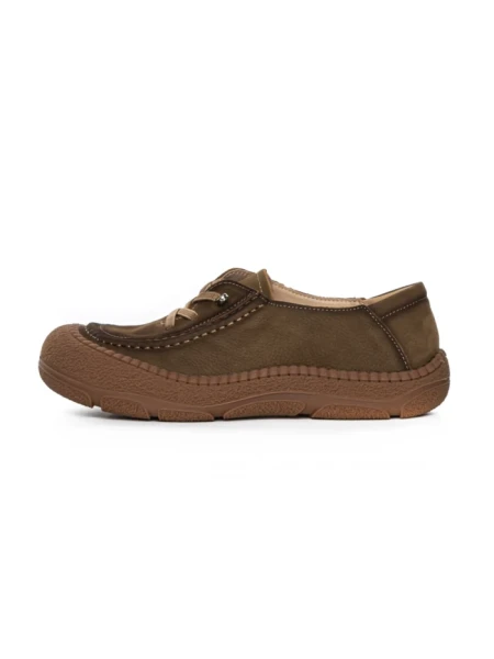 Pantofi Casual Dama din piele naturala 6708 KHAKI | ADVANCER