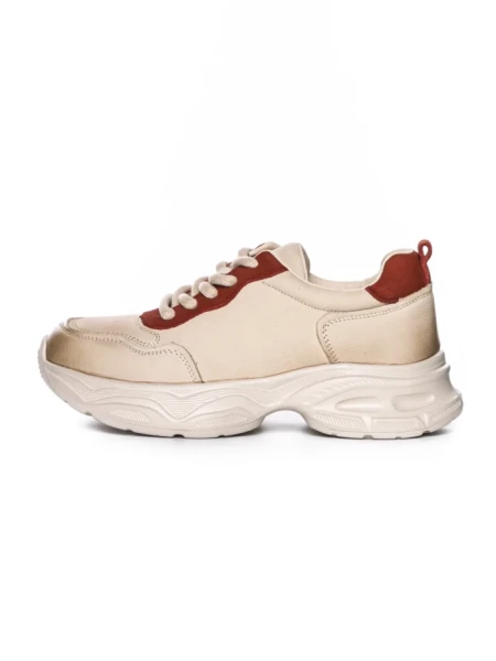 Pantofi Sport Dama din piele naturala 10787 CREAM | FRANCO GERARDO