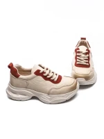 Pantofi Sport Dama din piele naturala 10787 CREAM | FRANCO GERARDO