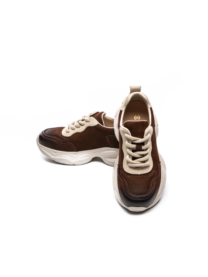 Pantofi Sport Dama din piele naturala 10787 BROWN | FRANCO GERARDO