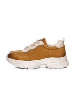 Pantofi Sport Dama din piele naturala 10787 YELLOW | FRANCO GERARDO