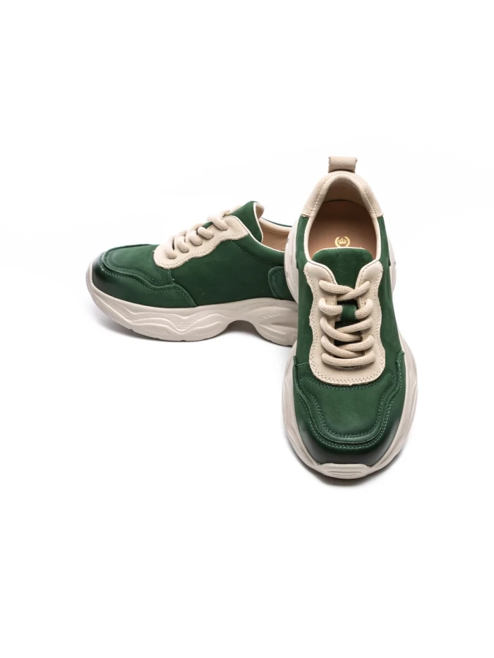 Pantofi Sport Dama din piele naturala 10787 GREEN | FRANCO GERARDO