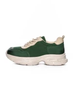 Pantofi Sport Dama din piele naturala 10787 GREEN | FRANCO GERARDO