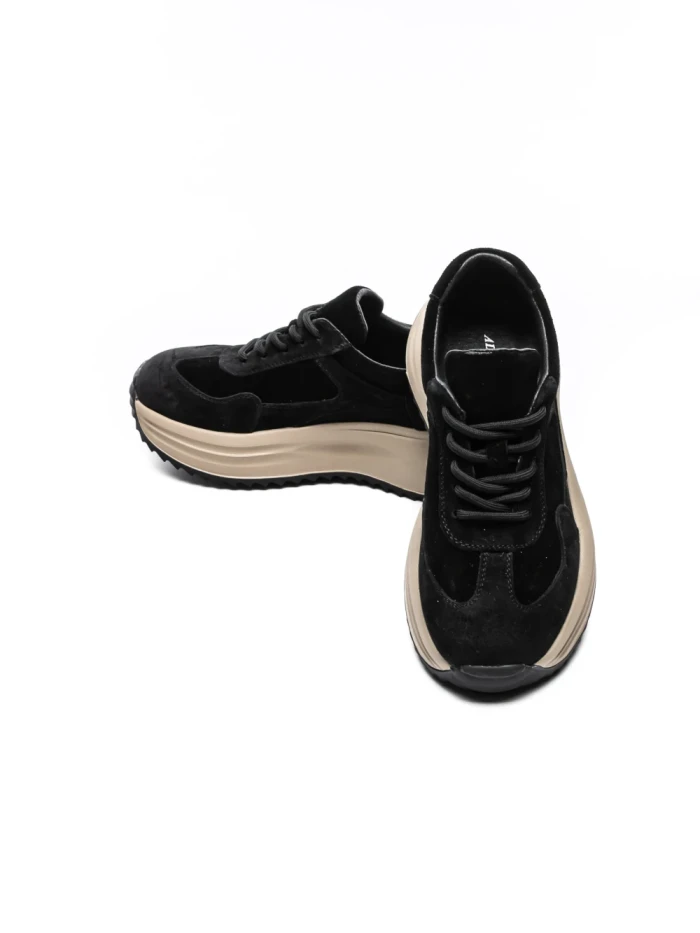 Pantofi Sport Dama din piele naturala 572101 BLACK | ADVANCER