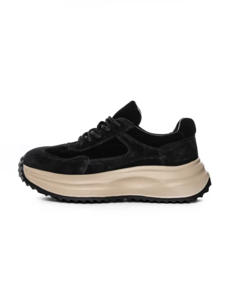 Pantofi Sport Dama din piele naturala 572101 BLACK | ADVANCER