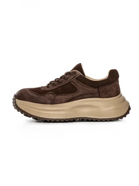 Pantofi Sport Dama din piele naturala 572101 COFFEE | ADVANCER
