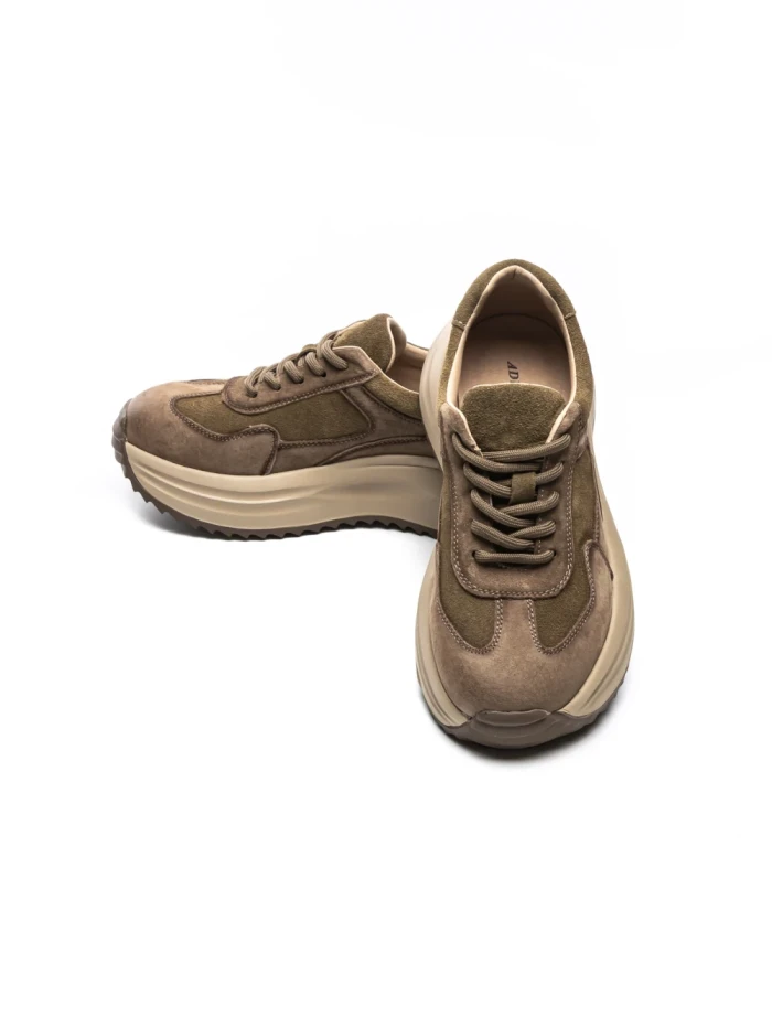 Pantofi Sport Dama din piele naturala 572101 KHAKI | ADVANCER