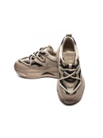 Pantofi Sport Dama din piele naturala 8003 APRICOT-BLACK | FRANCO GERARDO