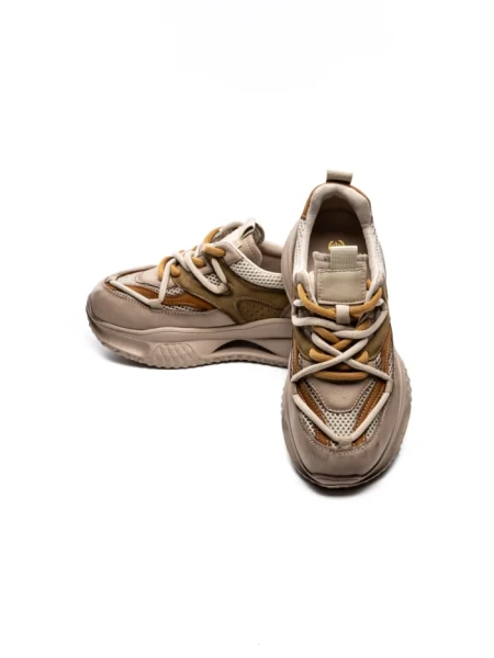 Pantofi Sport Dama din piele naturala 8003 APRICOT-YELLOW | FRANCO GERARDO