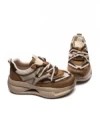Pantofi Sport Dama din piele naturala 8003 APRICOT-COFFEE | FRANCO GERARDO