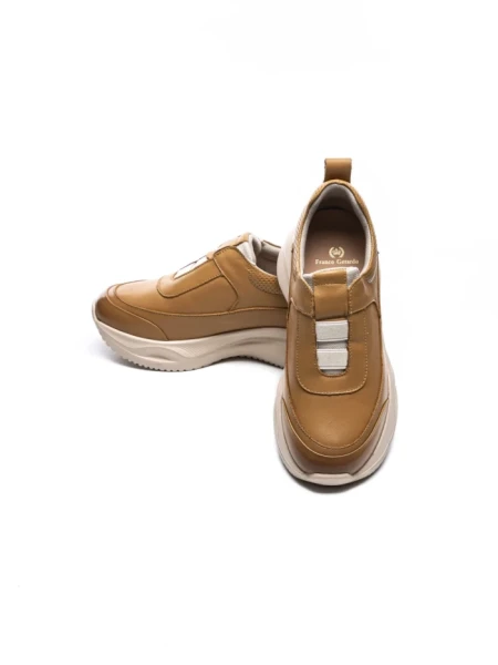 Pantofi Sport Dama din piele naturala 87832-1 YELLOW | FRANCO GERARDO