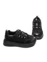 Pantofi Sport Dama din piele naturala A006 BLACK | ADVANCER