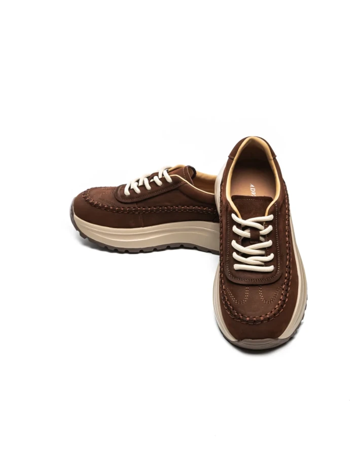 Pantofi Sport Dama din piele naturala 8510 BROWN | ADVANCER