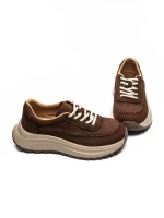 Pantofi Sport Dama din piele naturala 8510 BROWN | ADVANCER
