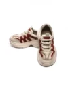 Pantofi Sport Dama din piele naturala 8895-2 CREAM-RED | ADVANCER