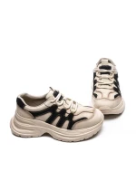 Pantofi Sport Dama din piele naturala 8895-2 CREAM-BLUE | ADVANCER