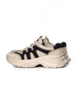 Pantofi Sport Dama din piele naturala 8895-2 CREAM-BLUE | ADVANCER