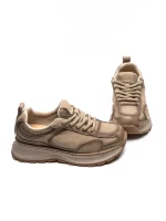 Pantofi Sport Dama din piele naturala A10018 APRICOT | ADVANCER