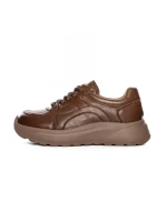 Pantofi Sport Dama din piele naturala S5353 BROWN | ADVANCER