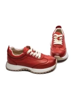 Pantofi Sport Dama din piele naturala 3708-1 RED | ADVANCER
