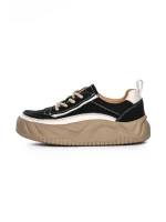 Pantofi Sport Dama din piele naturala 77006 BLACK | ADVANCER