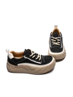 Pantofi Sport Dama din piele naturala 77006 BLACK | ADVANCER