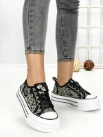 Tenisi Dama 887-4A BLACK | RED JIN