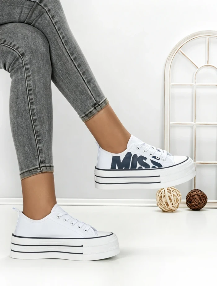 Tenisi Dama 810-4B WHITE-NAVY | RED JIN