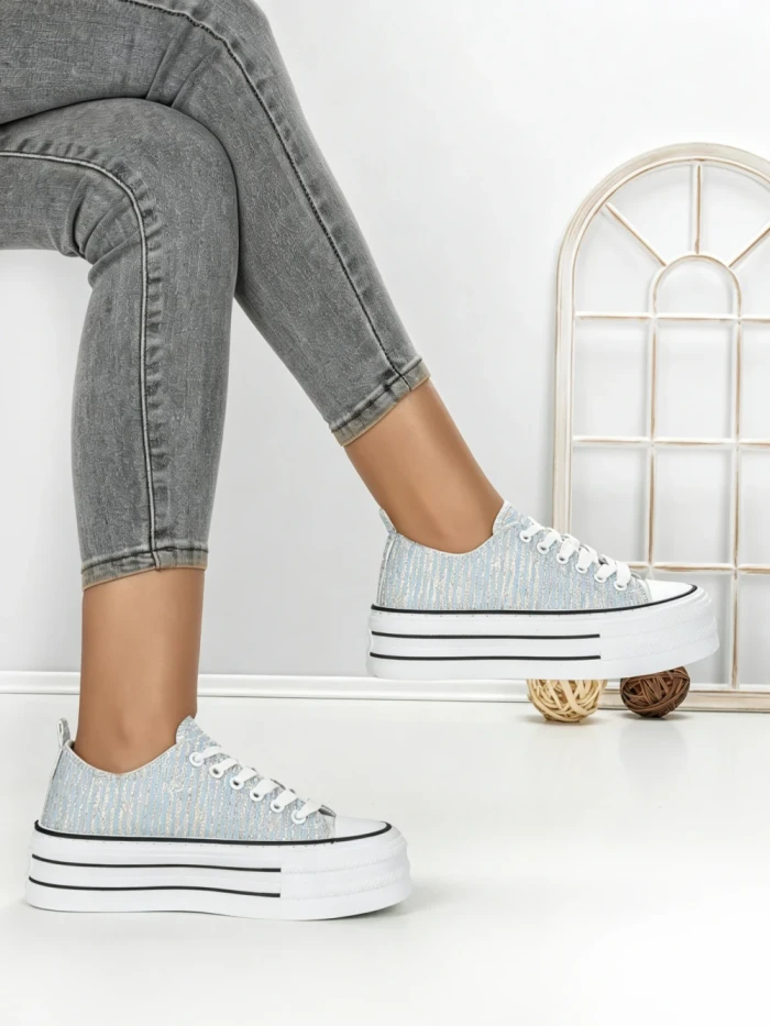 Tenisi Dama 803-4C LIGHT BLUE | RED JIN
